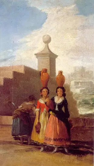 Women Carrying Jugs (Sketch) - Francisco de Goya
