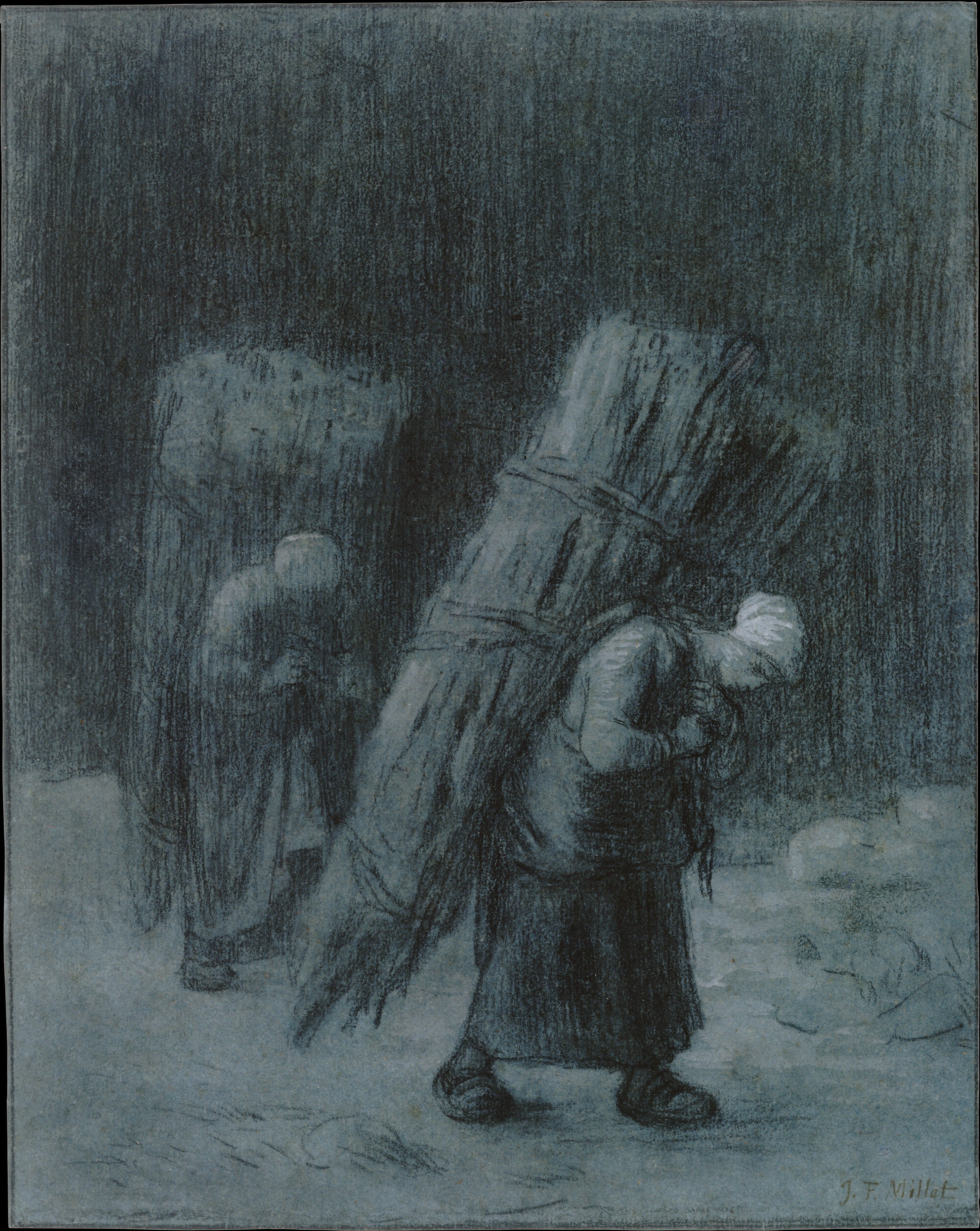 Women Carrying Faggots - Jean-François Millet