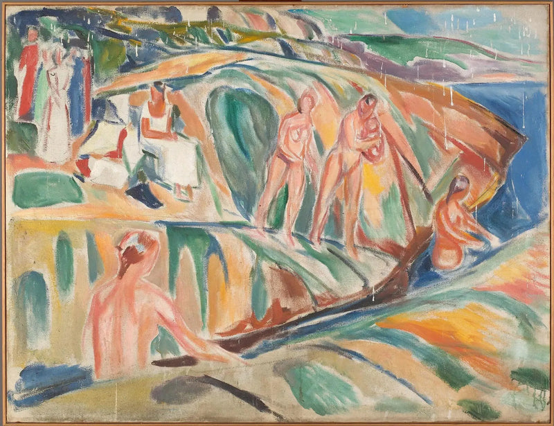 Women Sunbathing on the Rocks - Edvard Munch