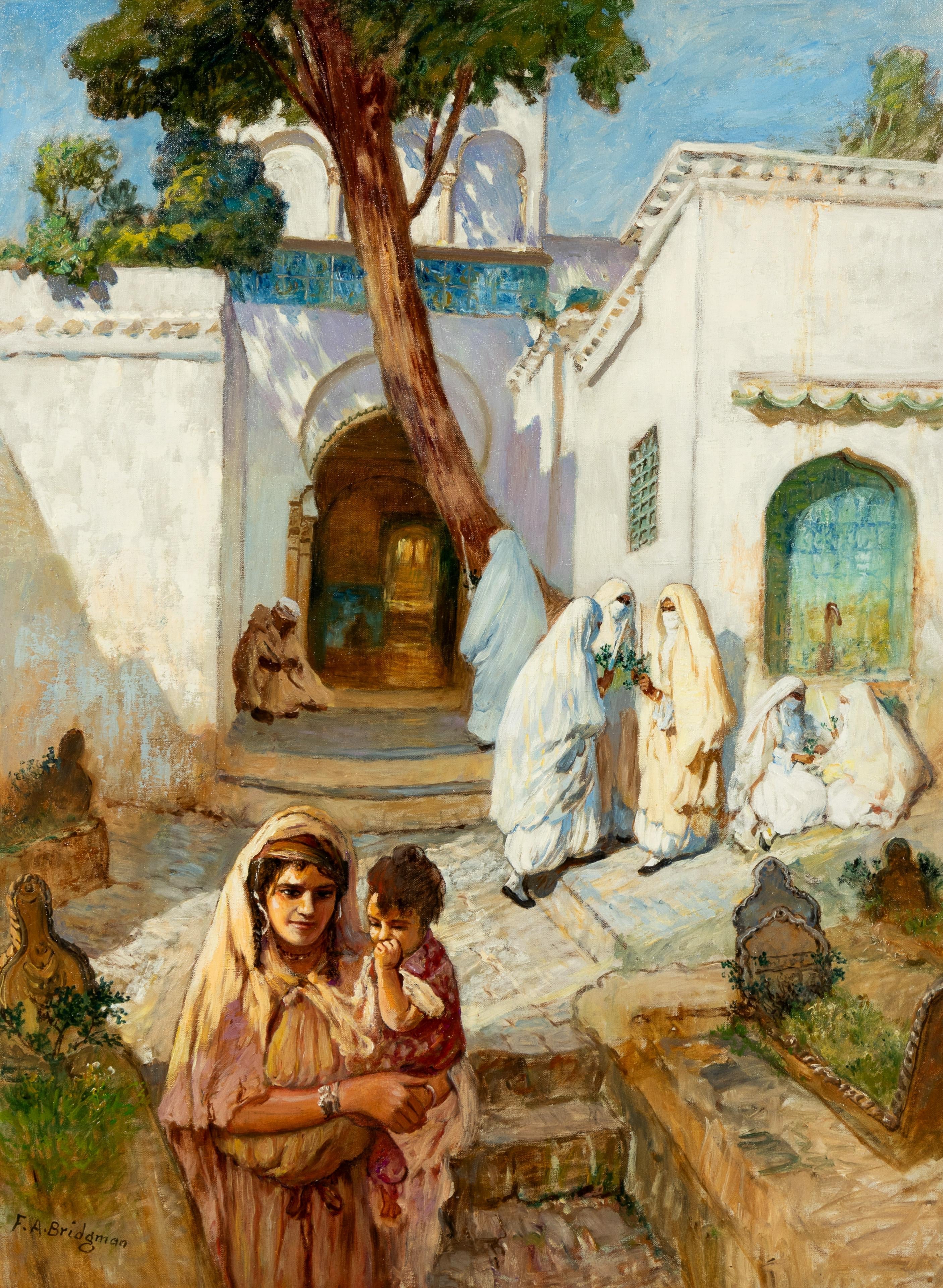 Women near Sidi Abderrahman - Frederick Arthur Bridgman