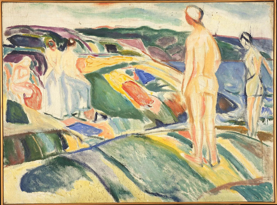 Women Bathing on the Rocks - Edvard Munch