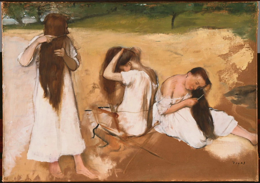 Women Combing Their Hair - Edgar Degas