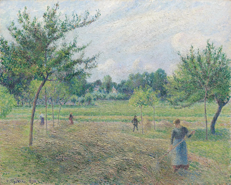 Haymaking at Éragny - Camille Pissarro