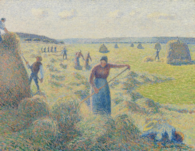 Haymaking, Éragny - Camille Pissarro