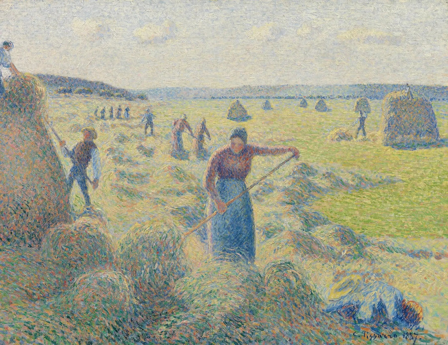 Haymaking, Éragny - Camille Pissarro