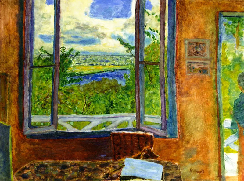 Open Window on the Seine at Vernonnet - Pierre Bonnard