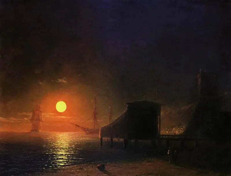 Feodosia. Moonlit Night - Ivan Aïvazovski