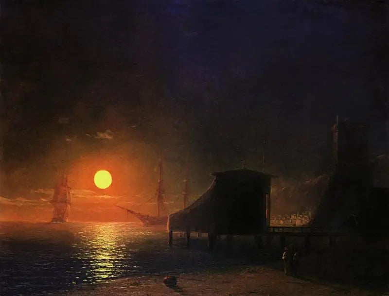 Feodosia. Moonlit Night - Ivan Aïvazovski