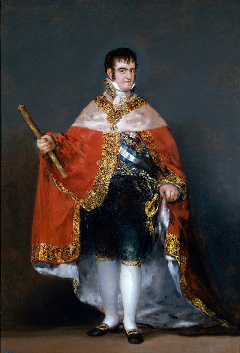 Ferdinand VII with the royal cloak - Francisco de Goya