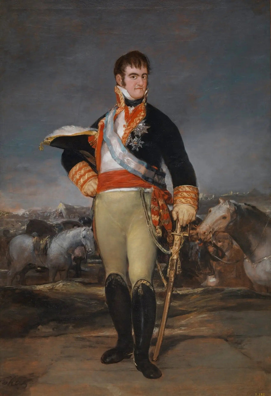Ferdinand VII in a Camp - Francisco de Goya