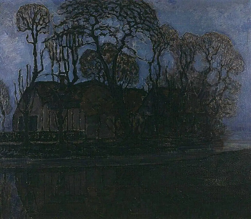 Farm at Duivendrecht in the Evening - Piet Mondrian
