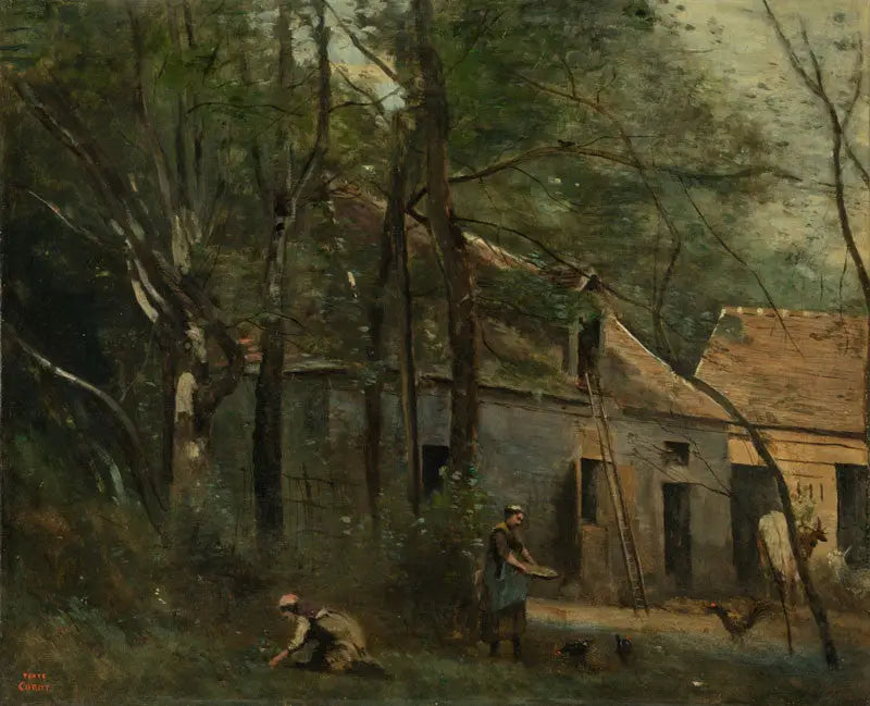 Farm in the Forest - Jean-Baptiste Camille Corot