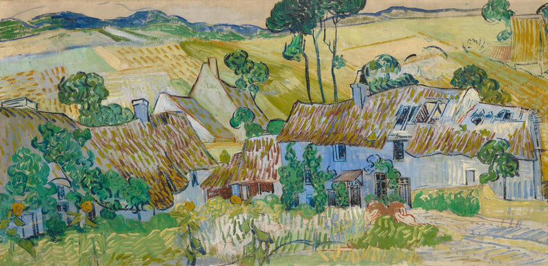 Cottages on a Hill - Vincent van Gogh