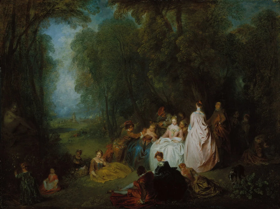 Festive Gathering - Antoine Watteau
