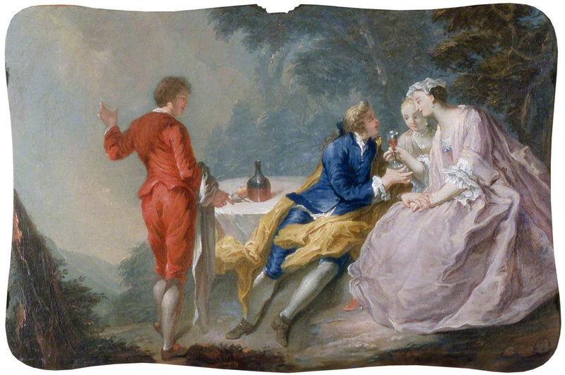 Fête galante: conversation piece - Antoine Watteau