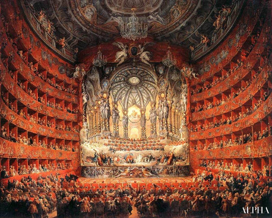 Fête musicale - Giovanni Paolo Panini - Reproductions de tableaux et peintures haut de gamme