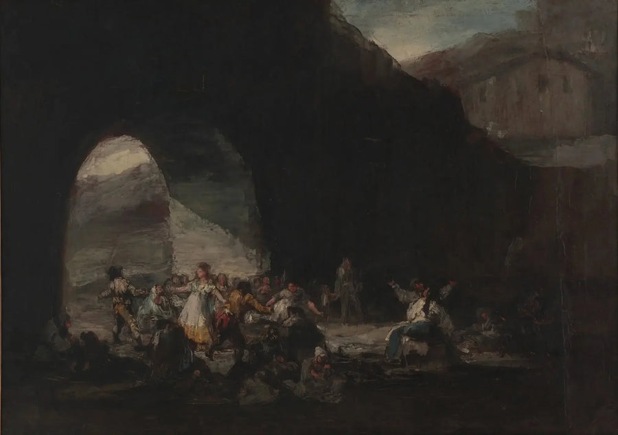 Popular festival under a bridge or popular dance - Francisco de Goya