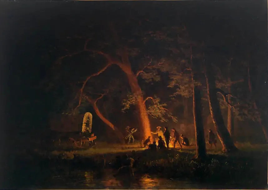 Campfire - Albert Bierstadt