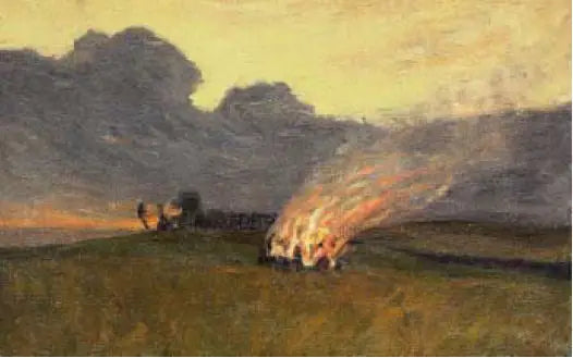 Bonfire - Paul Gauguin