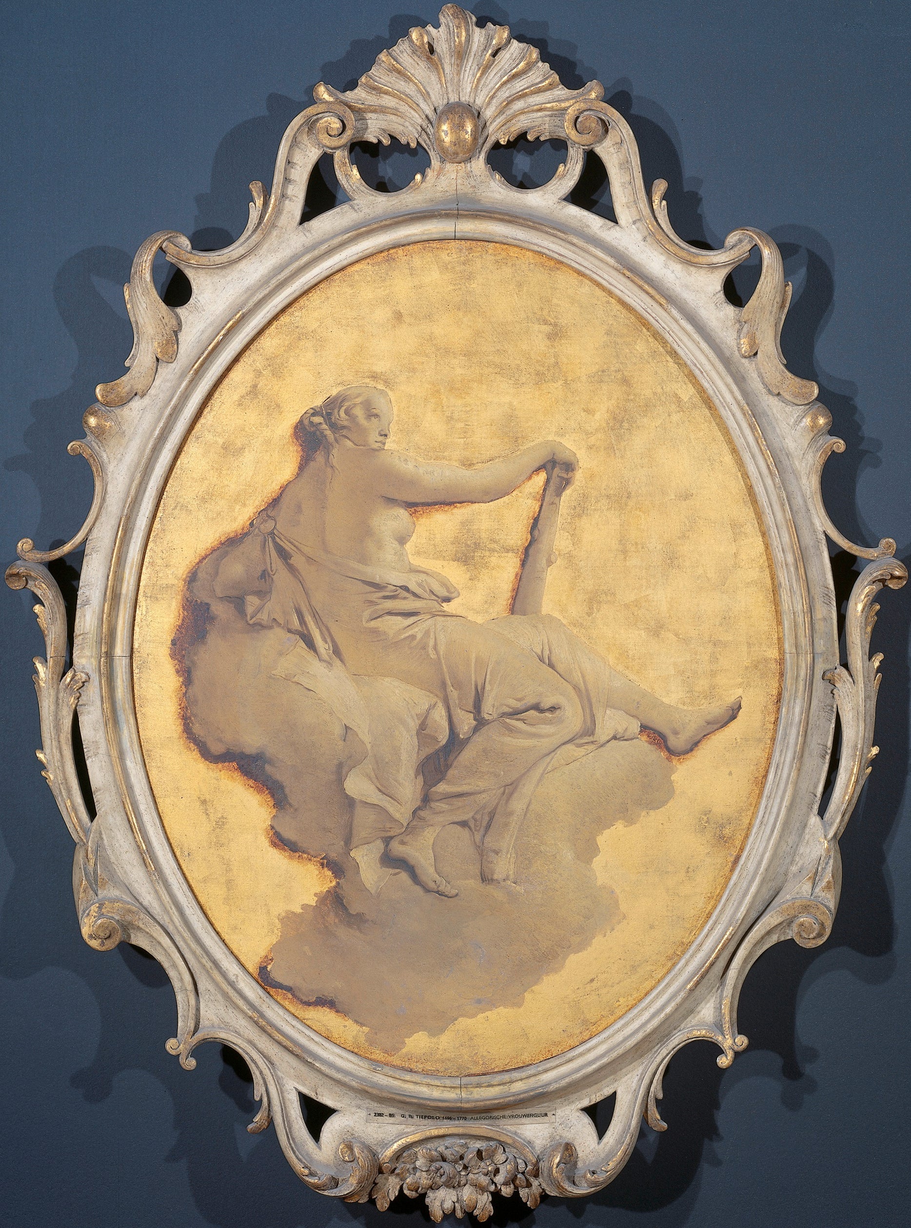 Allegorical figure of a woman with a club (Fortitude?) - Giovanni Battista Tiepolo