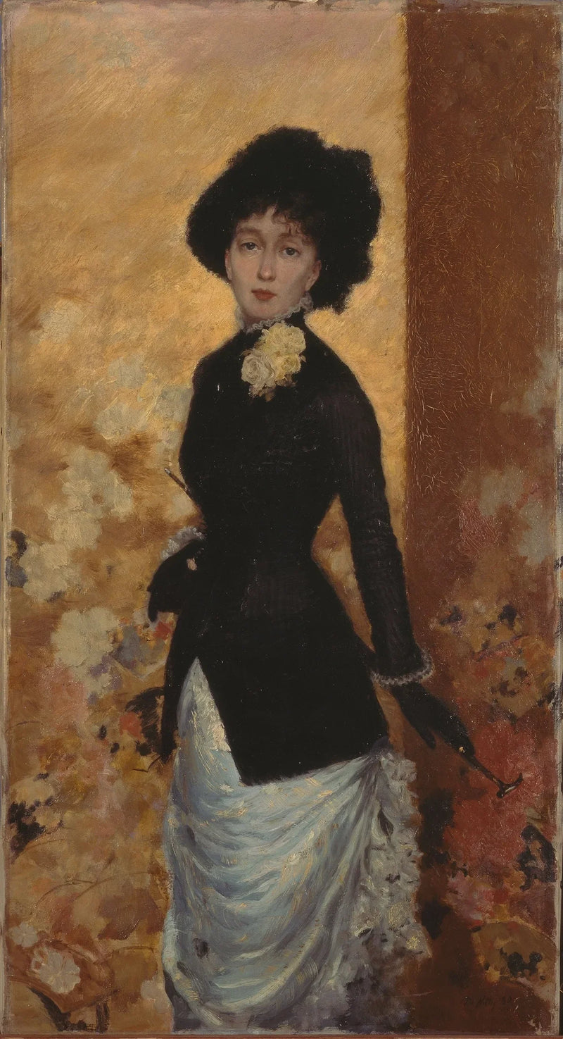 Woman figure (Léontine De Nittis) - Giuseppe De Nittis