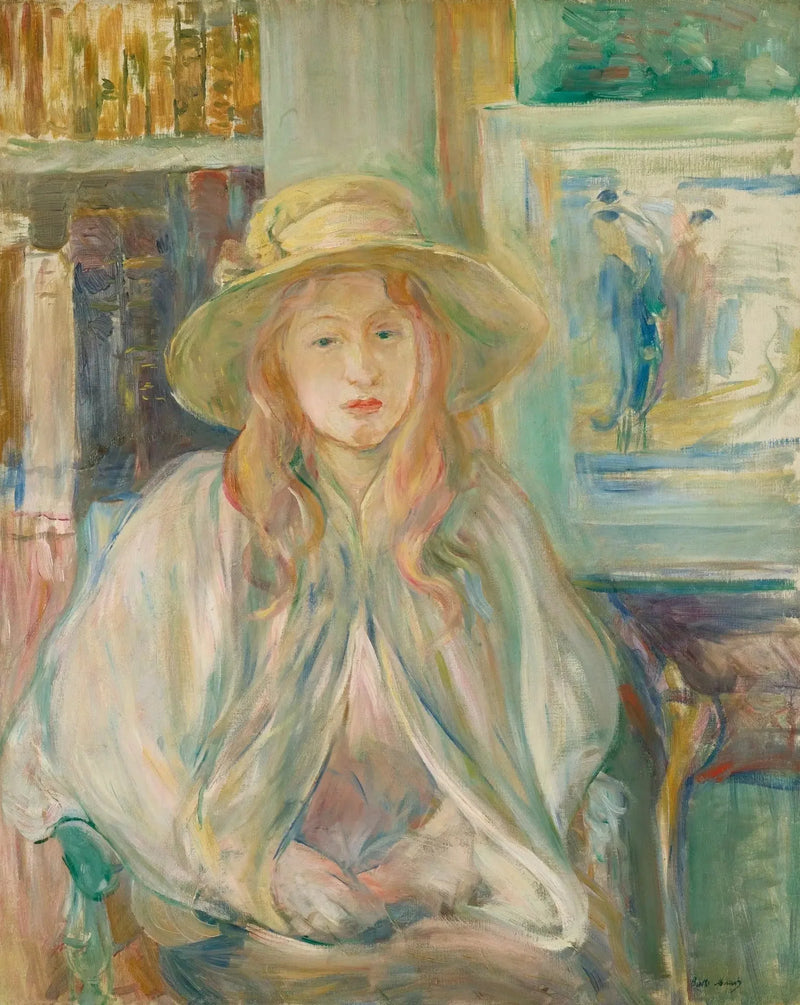 Straw Hat with Fish - Berthe Morisot