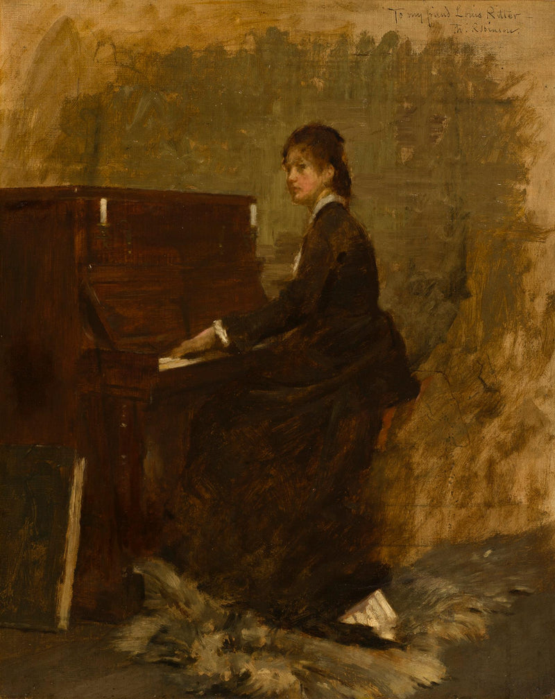 Girl at the Piano - Theodore Robinson