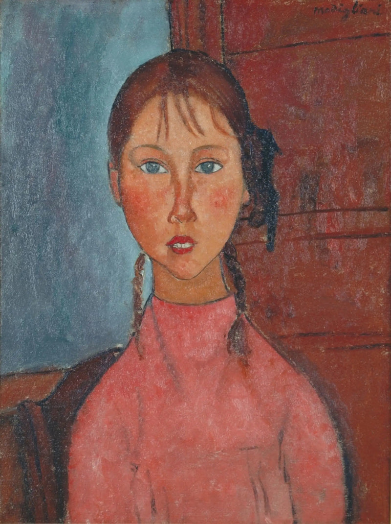 Girl with Braids - Amedeo Modigliani