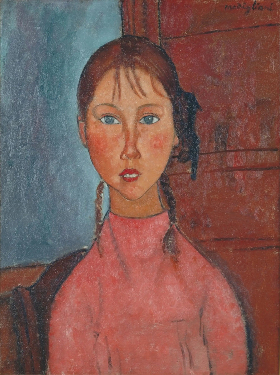 Girl with Braids - Amedeo Modigliani