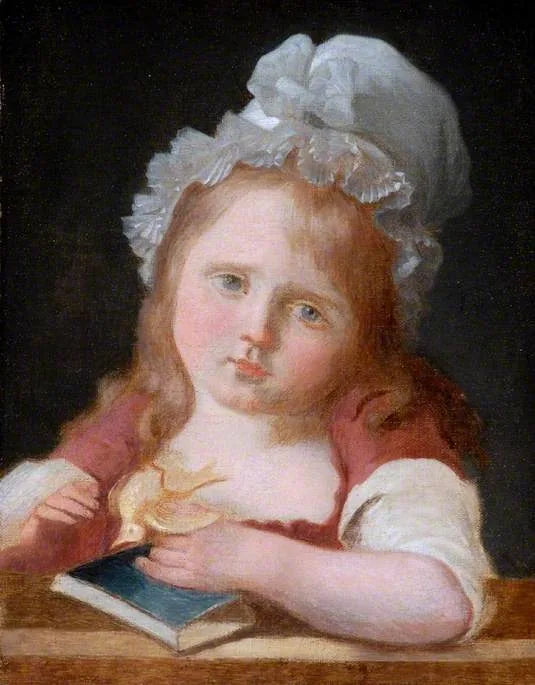 Girl with a Dead Canary - Jean-Baptiste Greuze