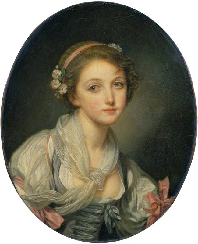 Girl with a Gauze Headscarf - Jean-Baptiste Greuze