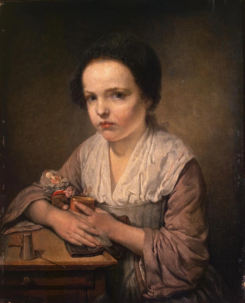 Girl with a Doll - Jean-Baptiste Greuze
