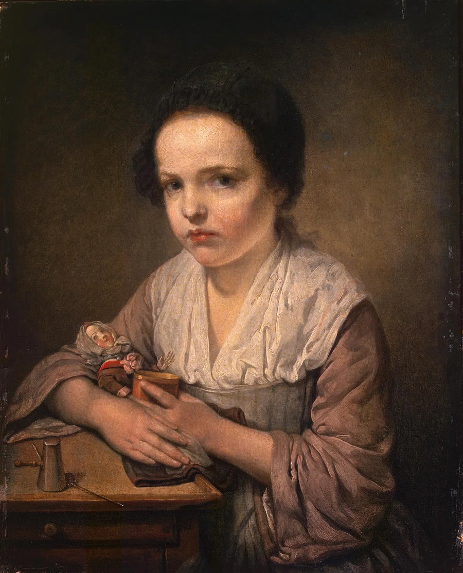 Girl with a Doll - Jean-Baptiste Greuze