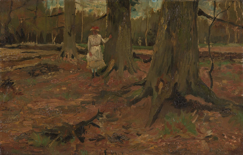 Girl in White in the Woods - Vincent van Gogh