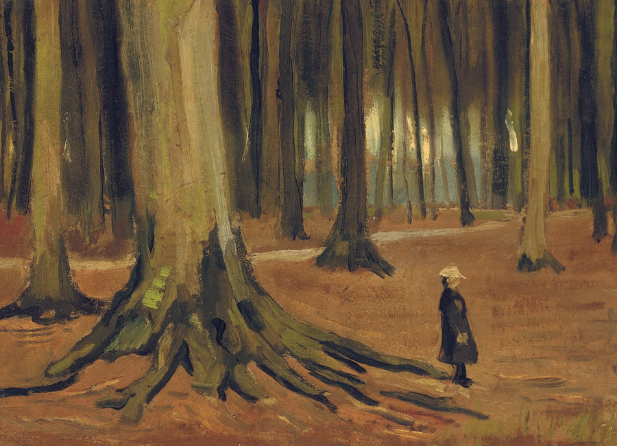 Girl in the Woods - Vincent van Gogh