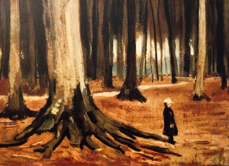 Girl in the Woods - Vincent van Gogh