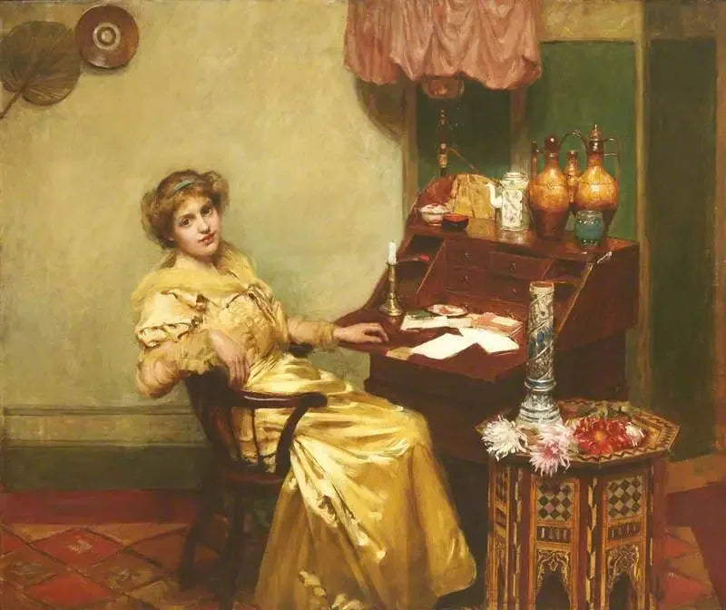 Girl in an Office - William Merritt Chase