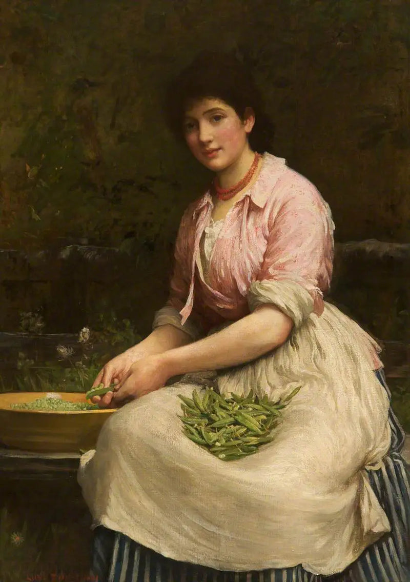 Girl Picking Peas - Luke Fildes