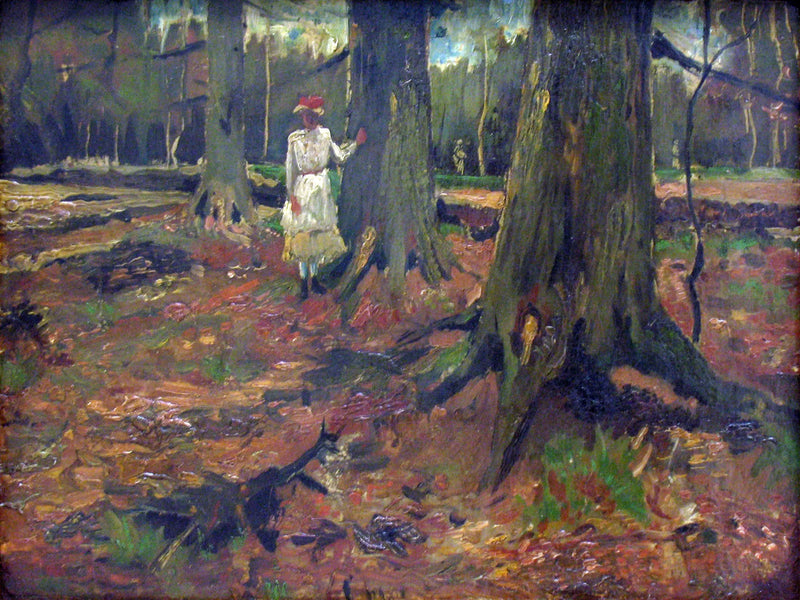 Girl in White in the Woods - Vincent van Gogh