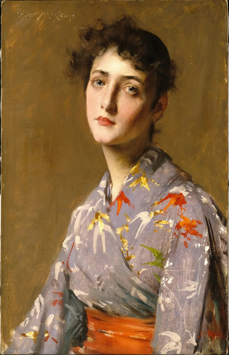 Girl in Japanese Costume - William Merritt Chase