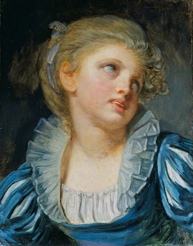 Girl in Blue Dress - Jean-Baptiste Greuze
