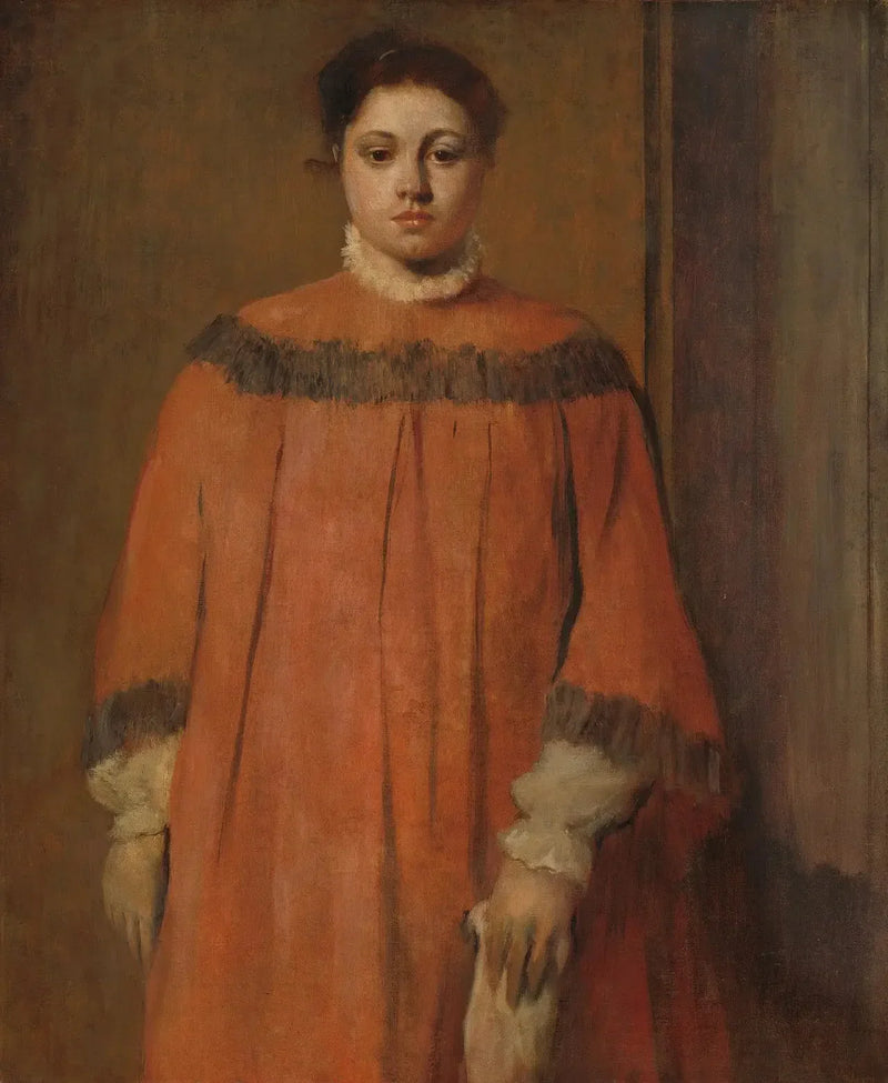 Girl in Red - Edgar Degas