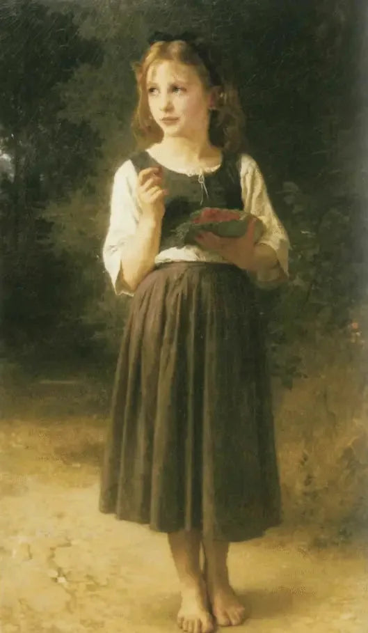 Raspberry Girl - Bouguereau