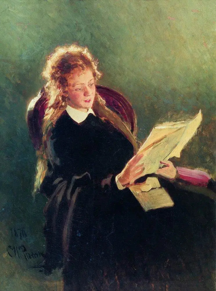Girl Reading - Ilya Repin