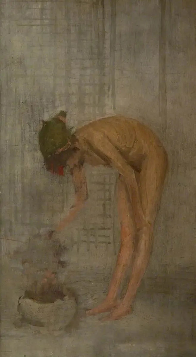 Nude Girl with a Bowl - James Abbott McNeill Whistler