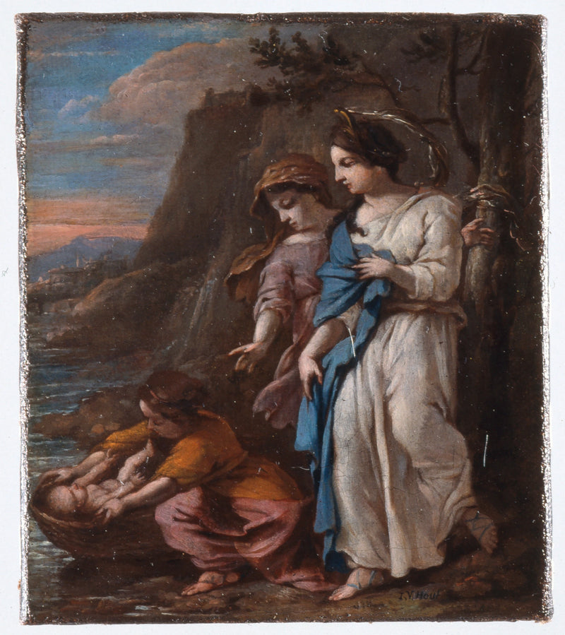 La fille du Pharaon retrouve Moïse - Johannes Voorhout