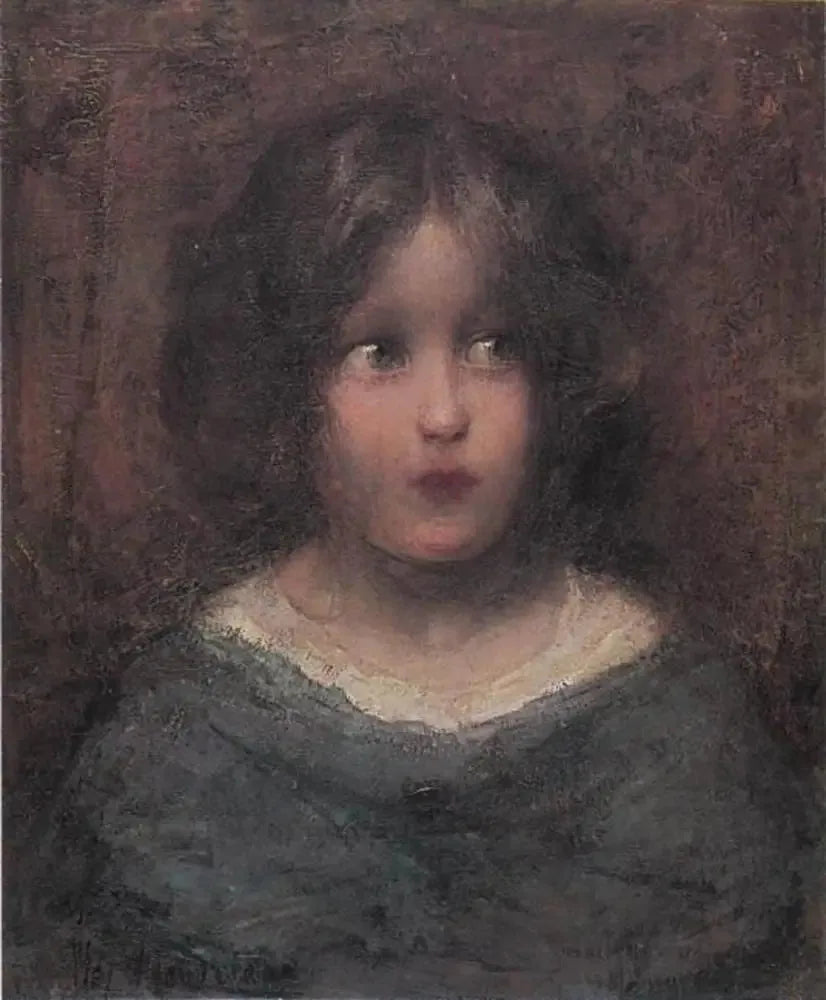 Girl Looking to Her Left - Piet Mondrian