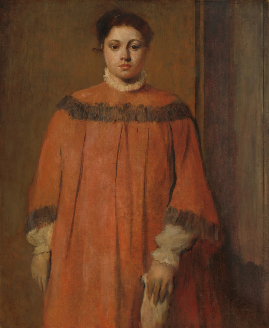 Girl in Red - Edgar Degas