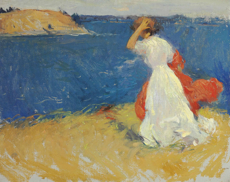 Girl on the Promontory - Frank Weston Benson