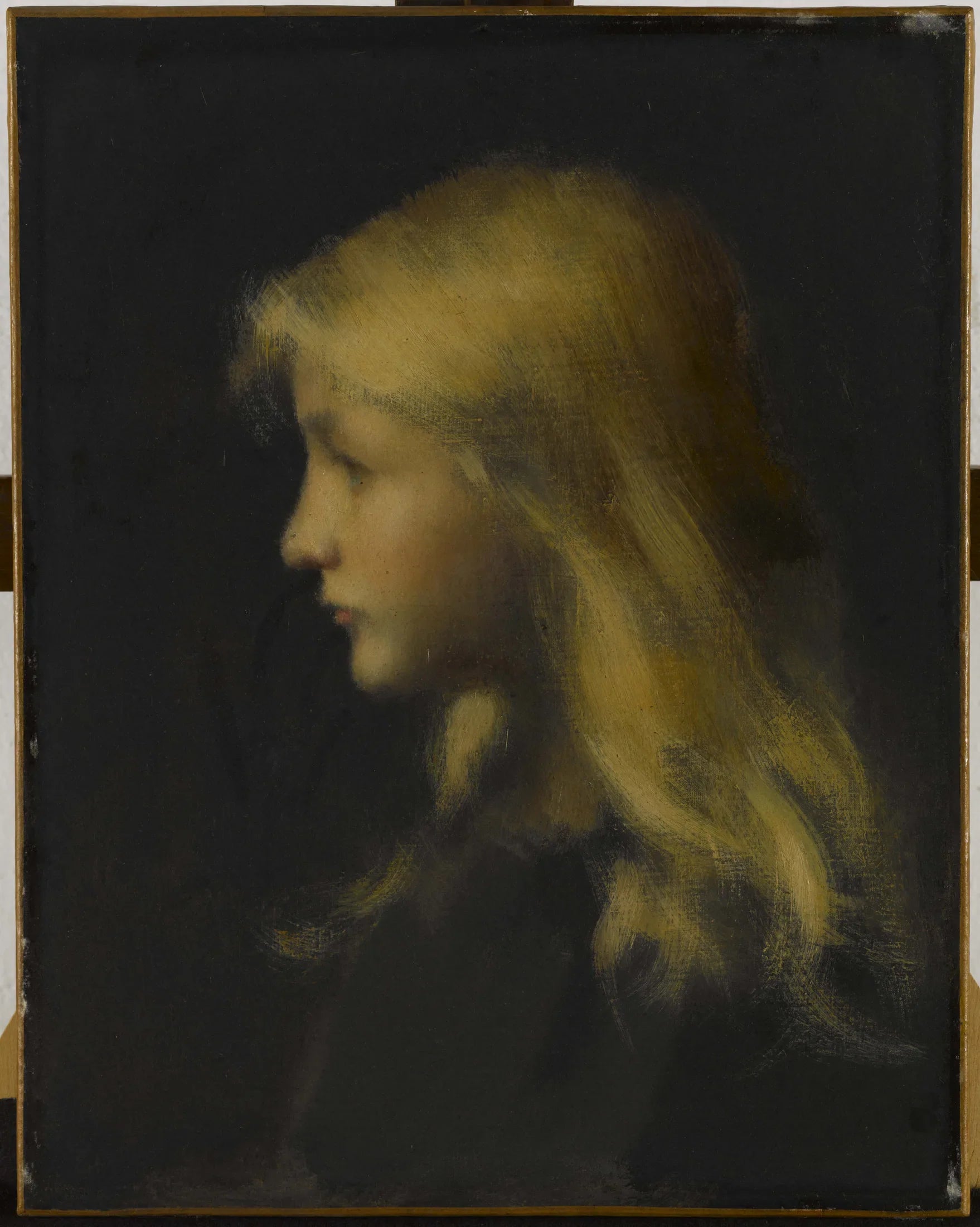 Fillette blonde - Jean-Jacques Henner image 1 reproduction d’œuvre d’art à l’huile